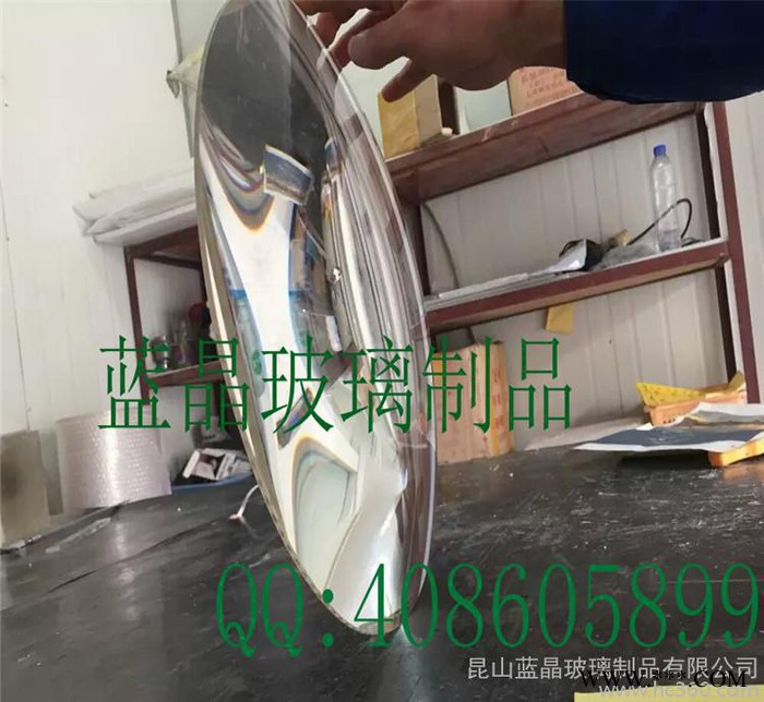 钢化玻璃球面玻璃磨边钢化深加工定制高硼硅石英圆玻璃加工