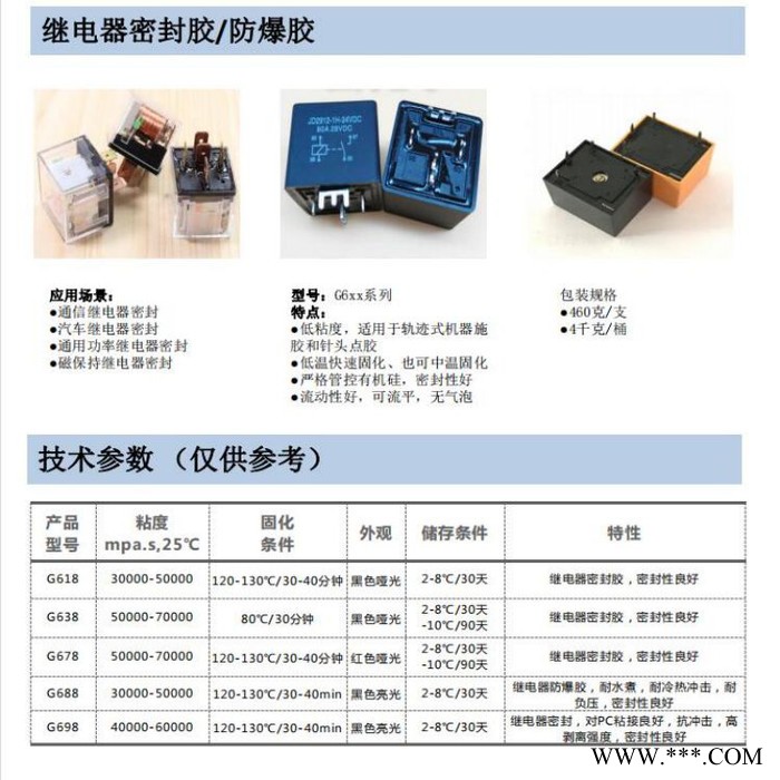 恒尔朗G618 无卤、无红磷、无硫，自动化继电器胶