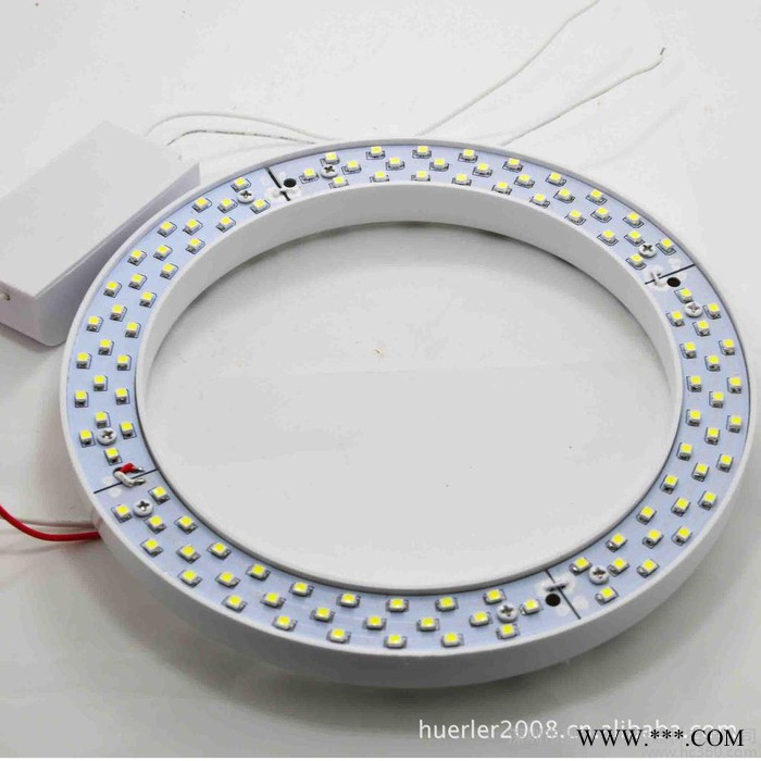 供应超亮 无频闪 smd3014 台湾硫明斯 led环形灯管 圆形环形日光灯管图1