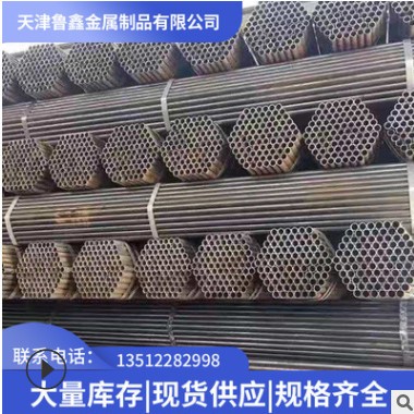 厂家架子管 焊接钢管 直缝焊管 脚手架钢管 建筑工地红黄漆架子管图3