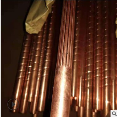 供应紫铜螺纹管/翅片管/冷凝管 外翅内螺纹 内翅高翅 紫铜翅片管图3