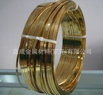 现货供应H70黄铜扁线 扁铜条H62/C3604/H65/C3602拉链扁铜线图3
