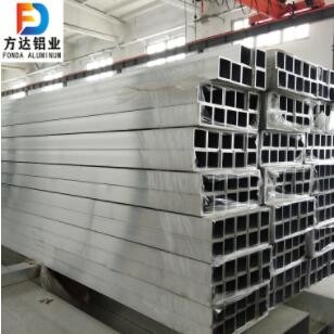 铝合金框架阳光房铝材厂家薄壁6063木纹色铝方管铝合金管材图2