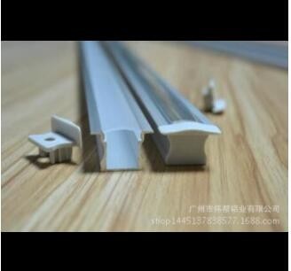LED铝合金灯管型材 T5 T8一体化阳极氧化型材图2