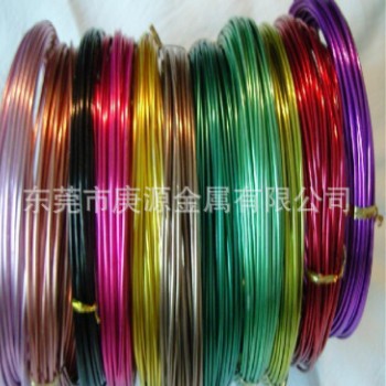 DIY手工艺品材料软铝丝产地批发 铝线直条0.8mm-10mm氧化彩色铝线图3