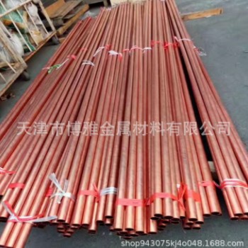 铜管厂家 10*1脱脂铜管 紫铜方管 制冷空调铜管 大口径厚壁铜管图2