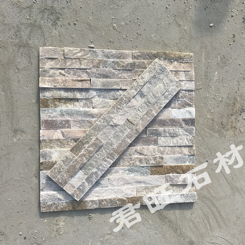 文化石青石板冰裂纹板岩园林墙面路面饰面铺装异形页岩碎拼乱石板