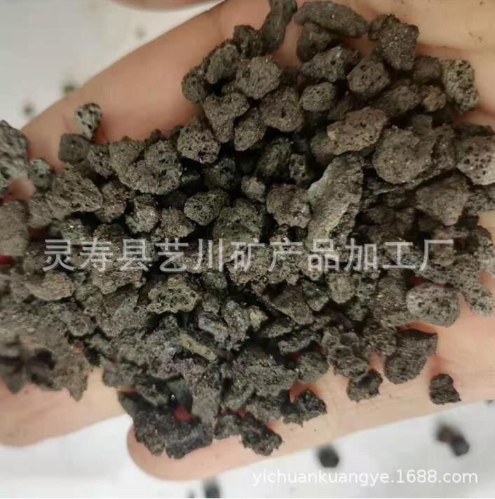 园林造景黑火山石 污水处理用火山石 园艺铺面火山石 质优价廉