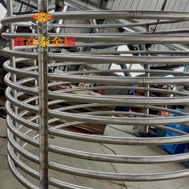工厂定制钛管件TA1 TA2 钛盘管 钛蒸发器换热管焊管 定尺钛板加工图3