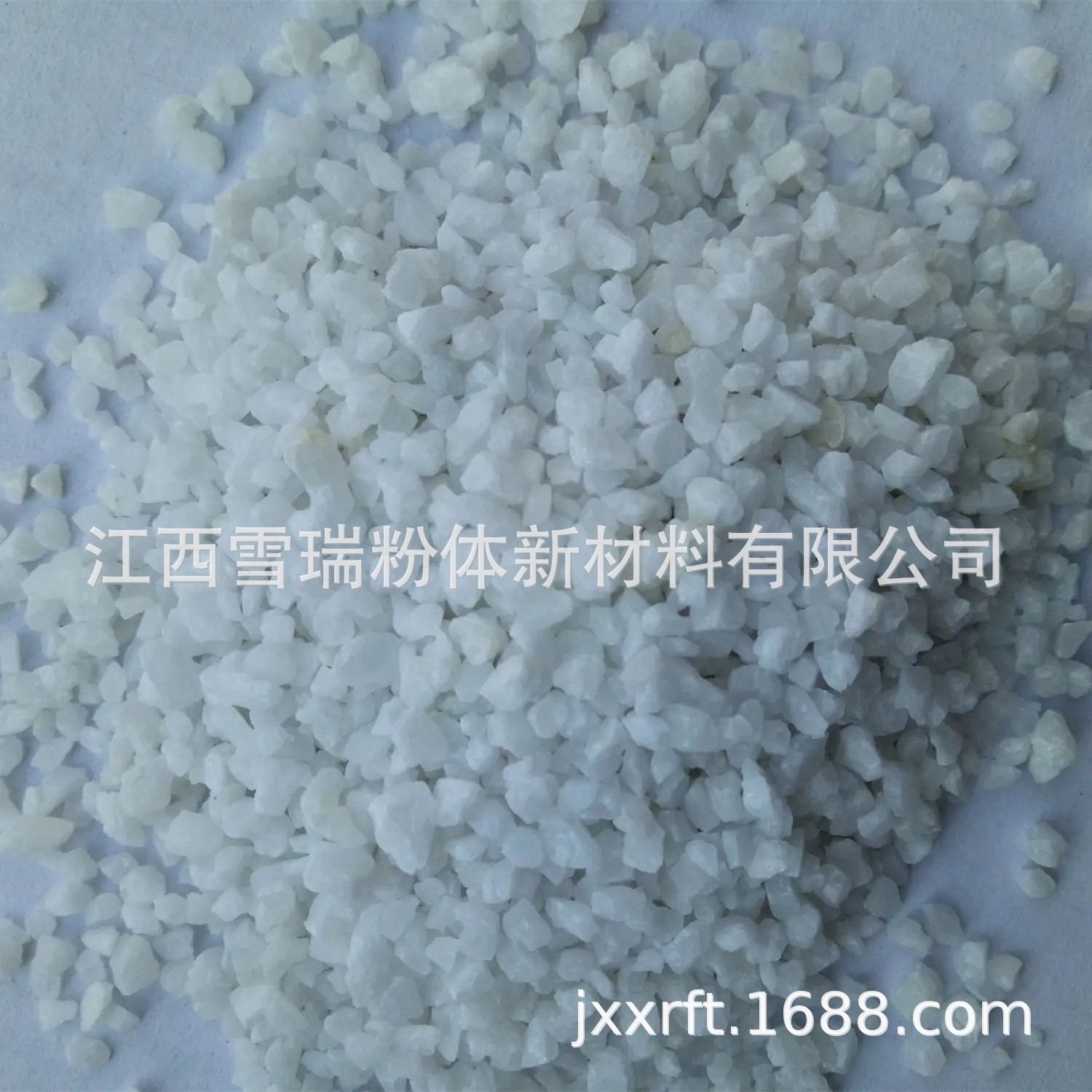 供应白砂 批发白石颗粒煅烧白粉防静电砂浆用白砂图2