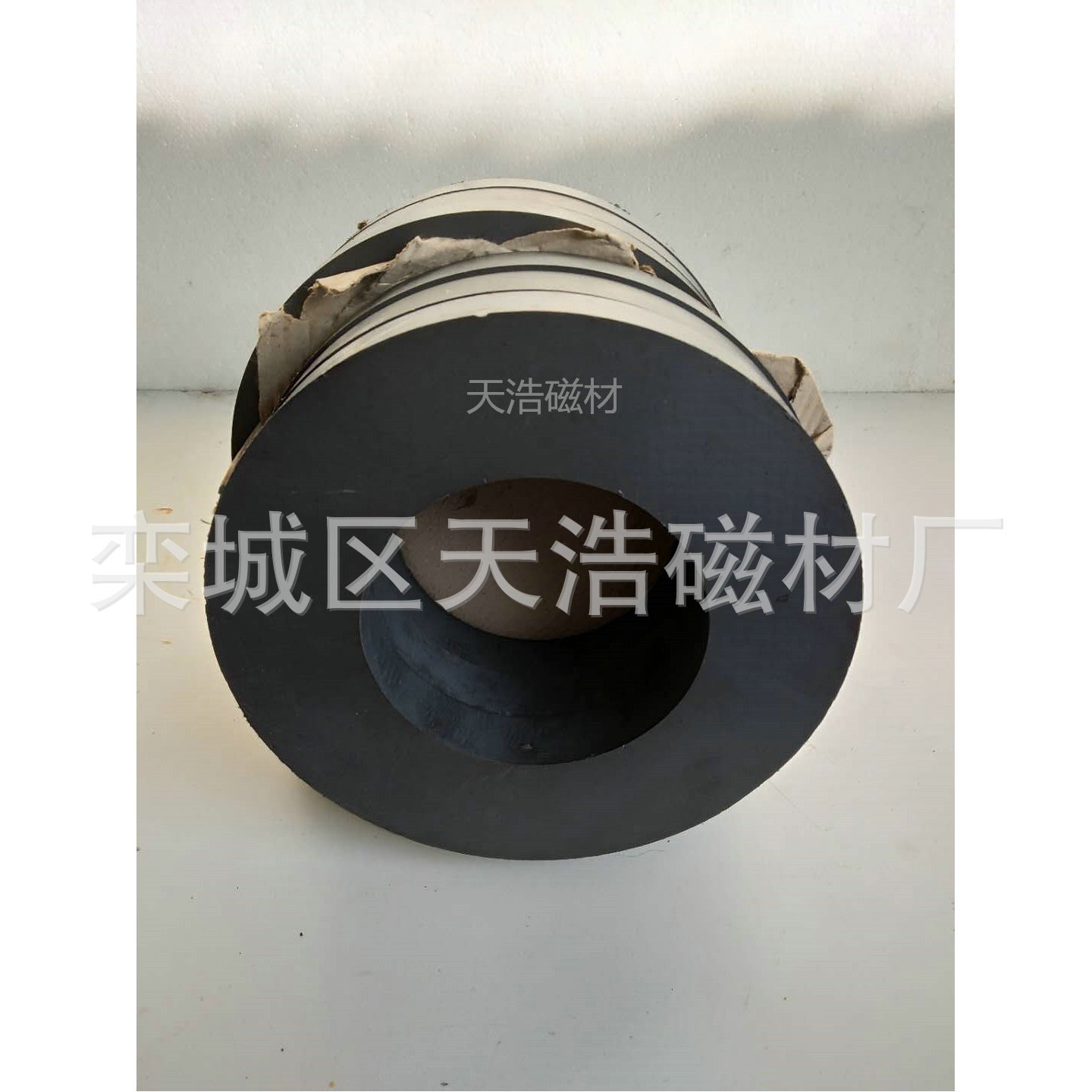 厂家销售 铁氧体磁铁 大圆环型磁铁 音响喇叭磁铁黑色吸铁石图3
