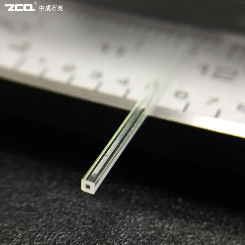 石英玻璃毛细方管 保护套管0.126mm微小孔径光纤管石英方管图2