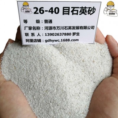 白色硅砂石英砂河源石英矿石制造耐火度高覆膜砂铸造砂原料非海沙