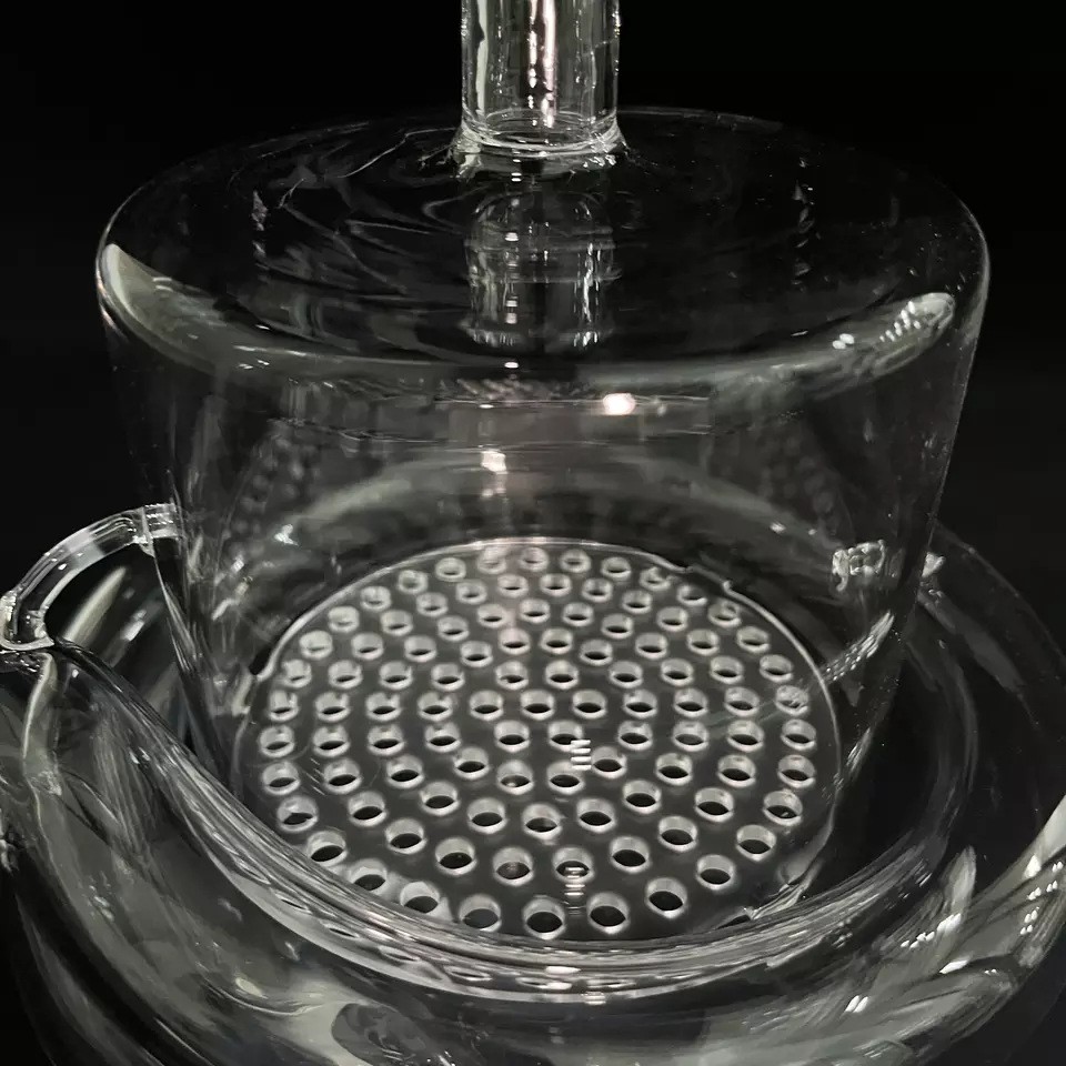 厂家供应石英废液瓶 石英液体收集器工厂专业大量生产 废液瓶图2