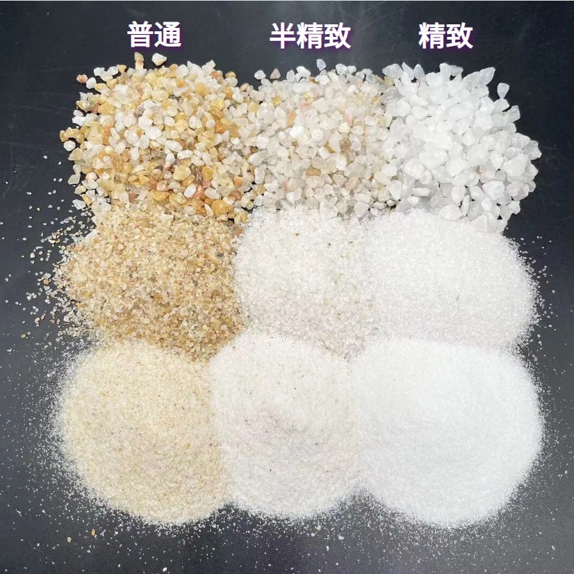 厂家供应石英砂丙烯画肌理砂水处理喷砂草坪填充石英砂硅含量高图3