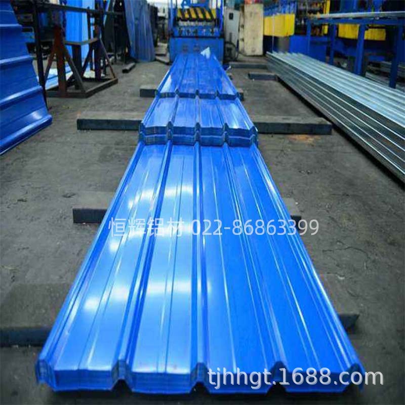 天津3003铝镁锰瓦楞板现货销售 生产YX-8-31.5-890型彩涂铝瓦图2