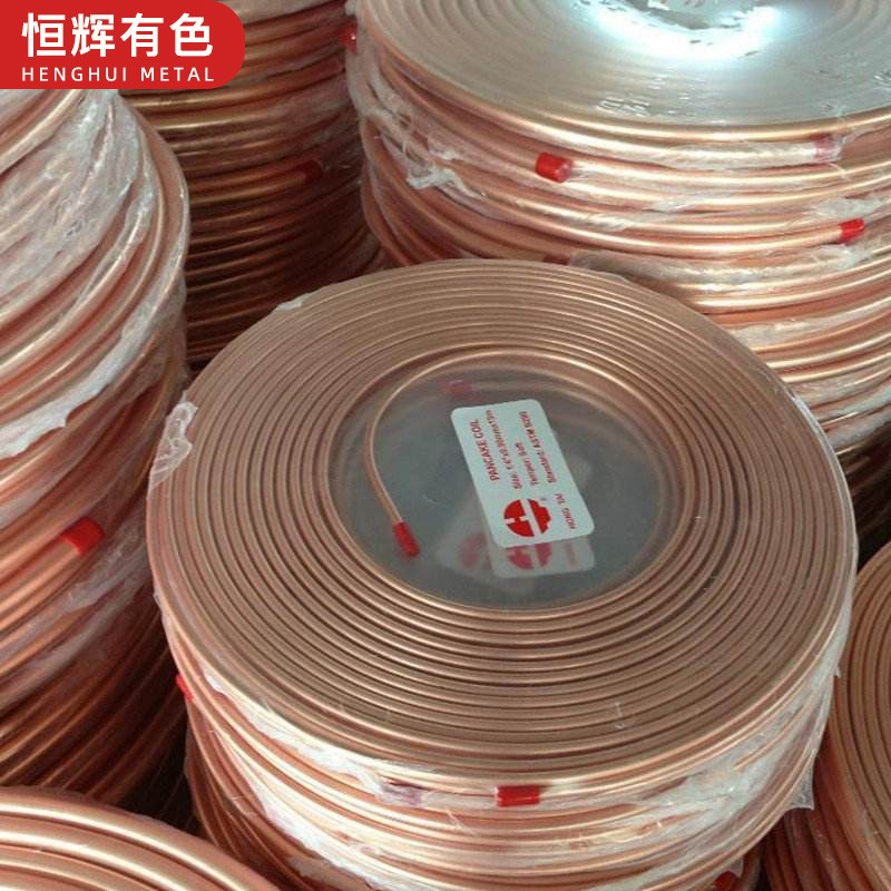 天津C12200美标ASTMB80紫铜盘管 t2紫铜管15m蚊香盘管 空调冷凝图3