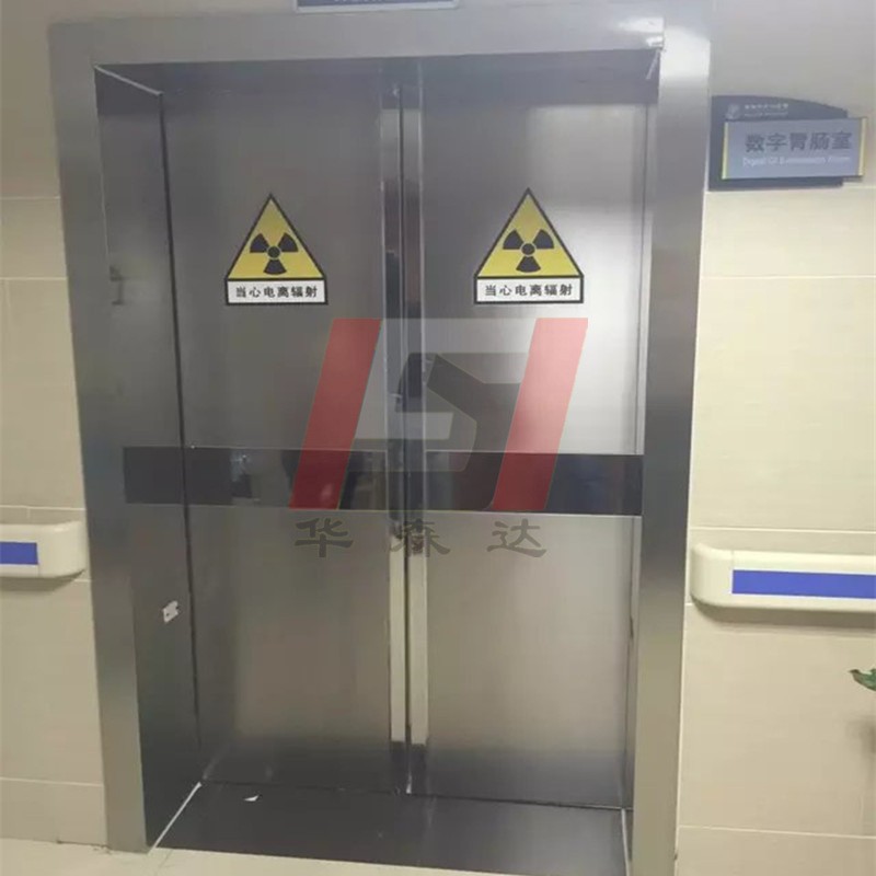 厂家直销医用DR铅门铅板门牙科CT宠物医院电动防护铅门平开屏蔽门图2