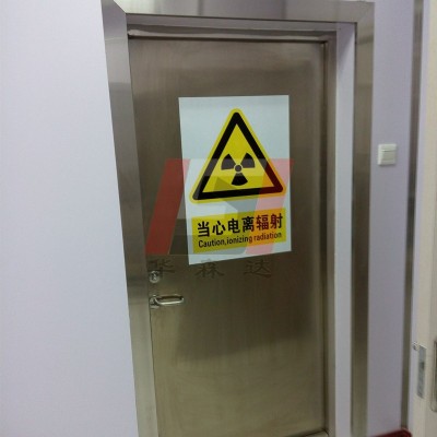厂家直销医用DR铅门铅板门牙科CT宠物医院电动防护铅门平开屏蔽门