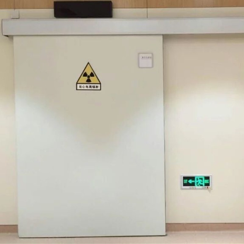 射线防护电动平移铅门医院CT室手术室防辐射双开工业探伤屏蔽铅门图2