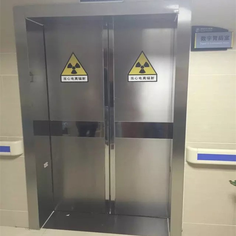 射线防护电动平移铅门医院CT室手术室防辐射双开工业探伤屏蔽铅门图3