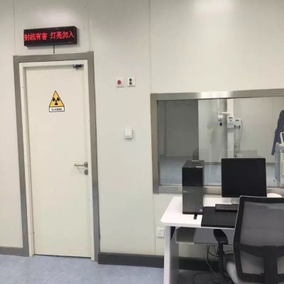 射线防护电动平移铅门医院CT室手术室防辐射双开工业探伤屏蔽铅门