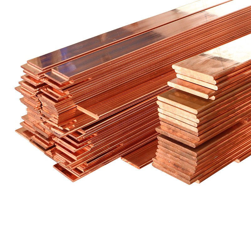 非标可定制 地接汇流排紫铜排 C1100无氧T2-T3接地紫铜排 铜排图2