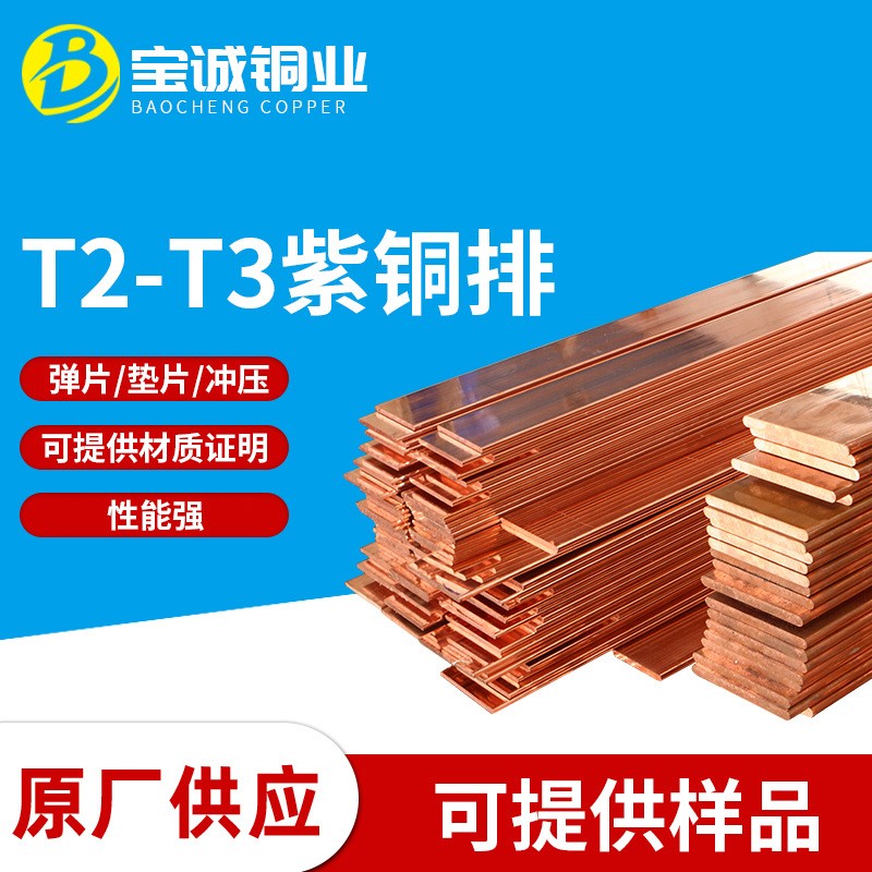 T2 T3铜排 铜棒紫铜排 红铜排 裸铜排 镀锡铜排 铜排 配电柜接地图2