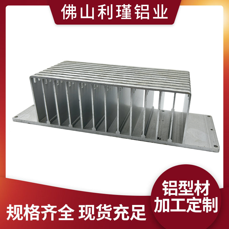 定制铝合金灯具模组散热器CNC加工氧化异形密齿散热器铝型材挤压图1