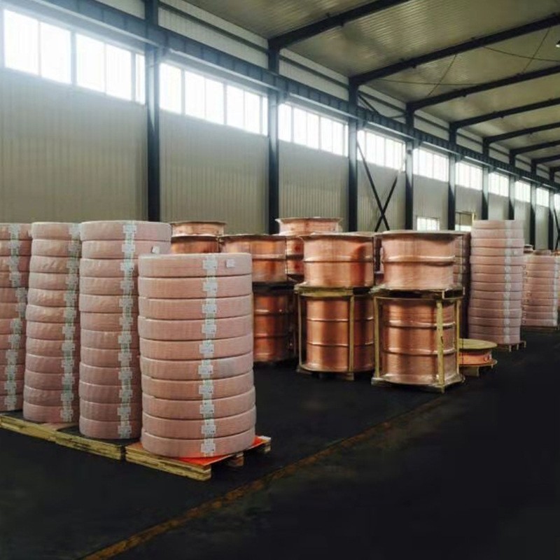 厂家供应t2紫铜盘管机加工空调制冷盘管软态连接管蚊香盘紫铜盘管图2