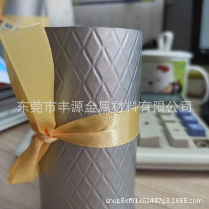 压花铝板 滚花铝板 花纹板材 汽车隔热板 1060软态铝板 橘皮纹图2