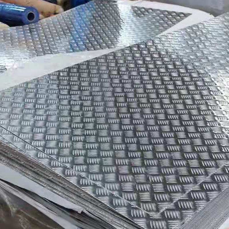 花纹铝板 铝合金花纹板 镜面指针花纹板 压花五条筋防锈铝板1-9mm图2