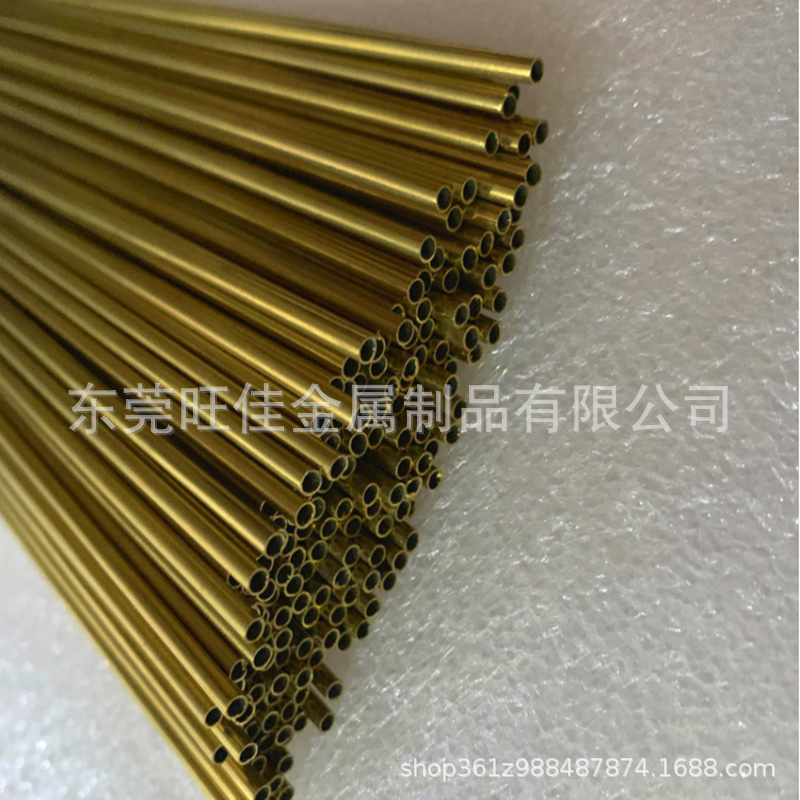 H65环保黄铜管 毛细铜管 空心管外径2mm内径1.6mm1.5mm1.4mm1mm图1