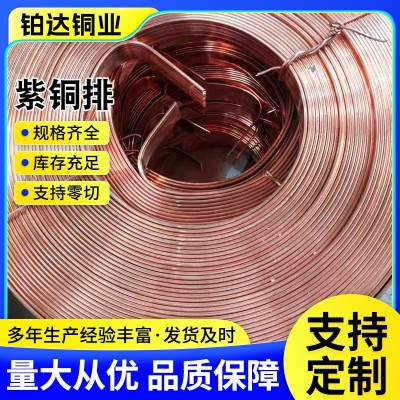 t2紫铜卷排厂家批发镀锡国标C1100导轨紫铜条变压器导电紫铜条