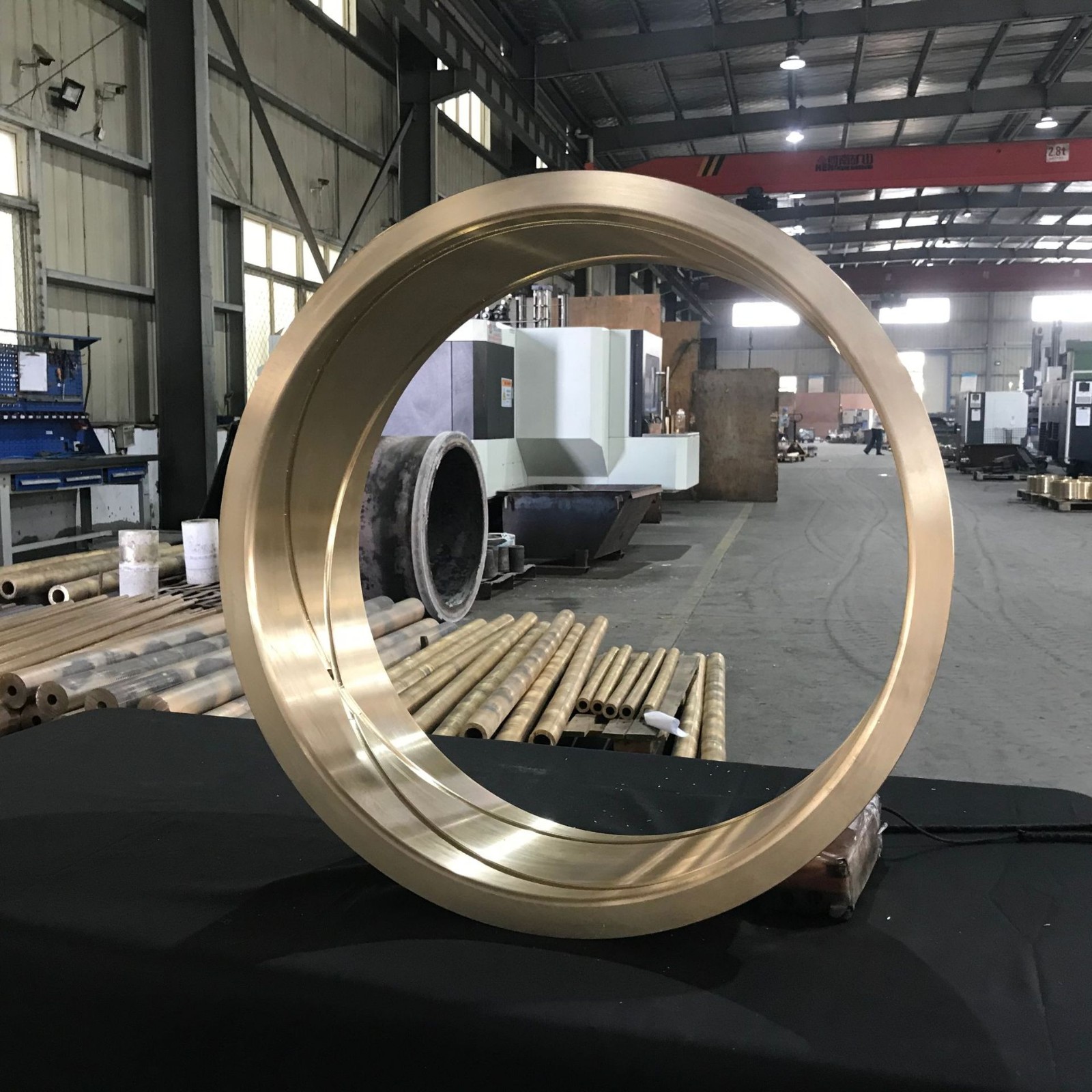 厂家机械加工黄铜螺母铜套轴套合金耐磨轴承套轴铜套锡青铜法兰套图3