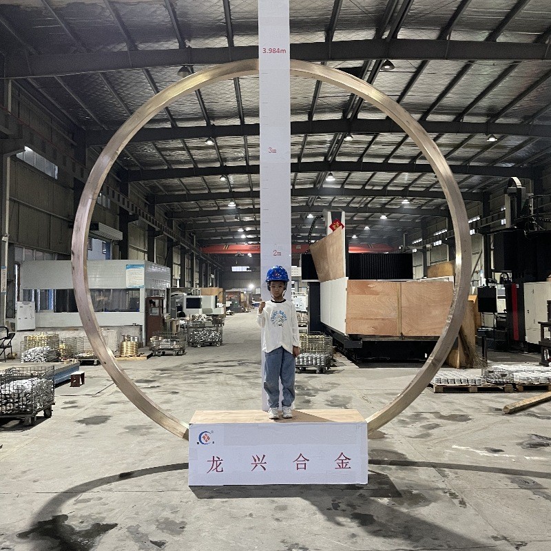 ZCuAl10Fe3 大直径5米铜套 锡青铜黄铜衬套法兰套图2