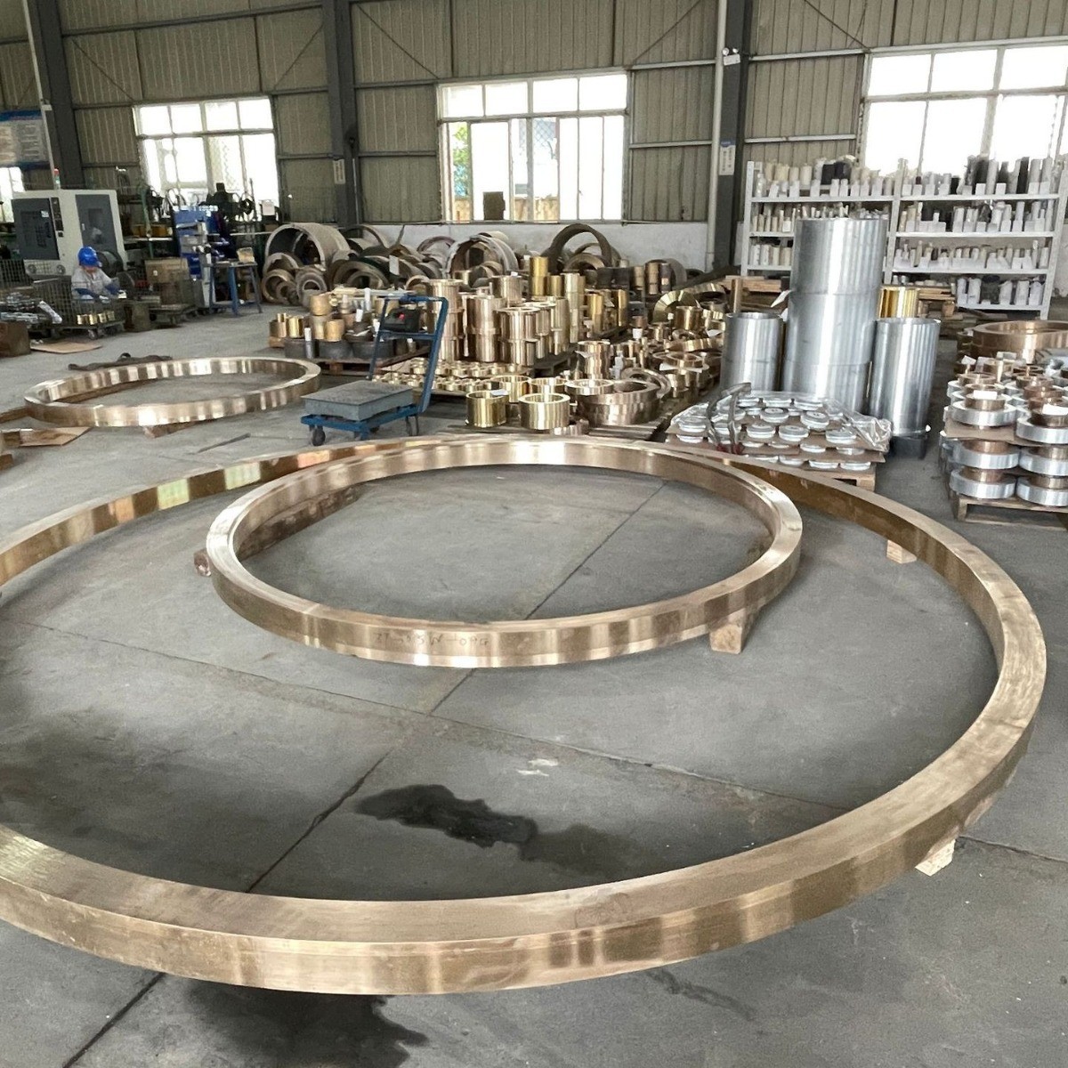 ZQSn4-3厂家供应油槽黄铜套 工程机械配件法兰套 轴承衬套图3