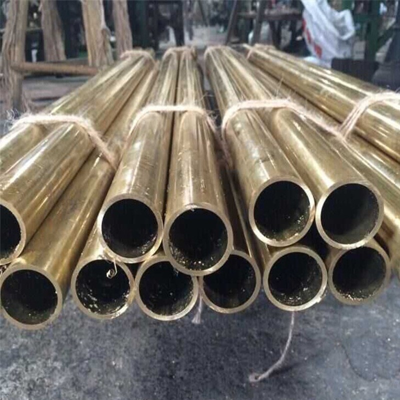 现货供应H65黄铜薄壁圆管 方管 椭圆管 定尺切割变色制造黄铜配件图2