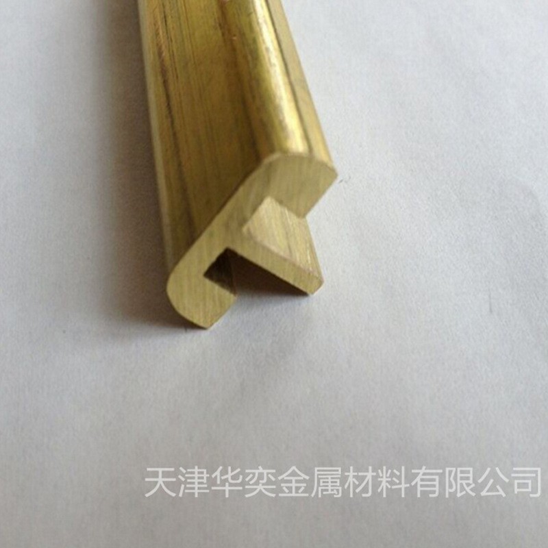 厂家供应黄铜排 楼梯护角铜条装饰抛光拉丝铜条 水磨石异型黄铜条图3