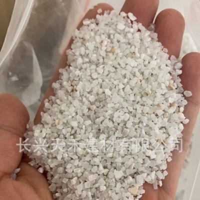 厂家供喷砂除锈石英砂 40-80环氧树脂漆地坪精白砂草坪高纯石英砂