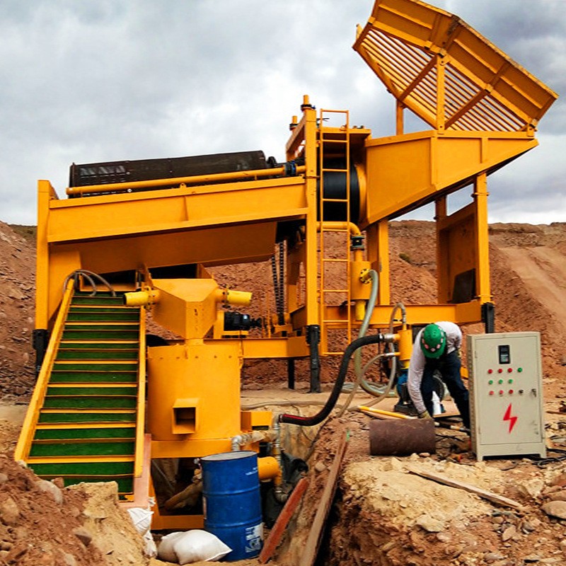 砂金淘金设备生产厂家 淘金机器黄金选矿设备 滚筒筛金矿选取设备图3