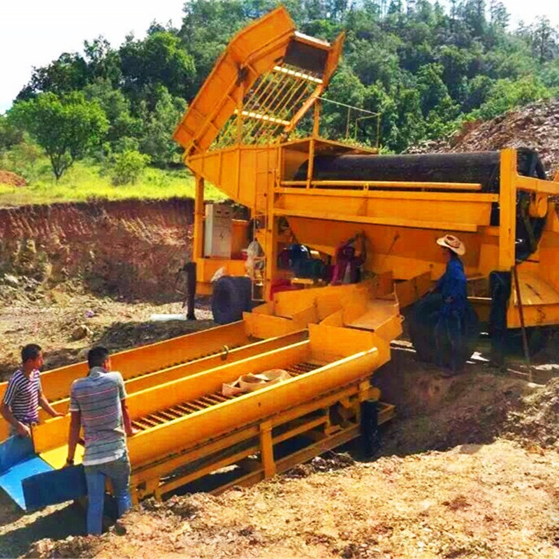 砂金淘金设备生产厂家 淘金机器黄金选矿设备 滚筒筛金矿选取设备图2