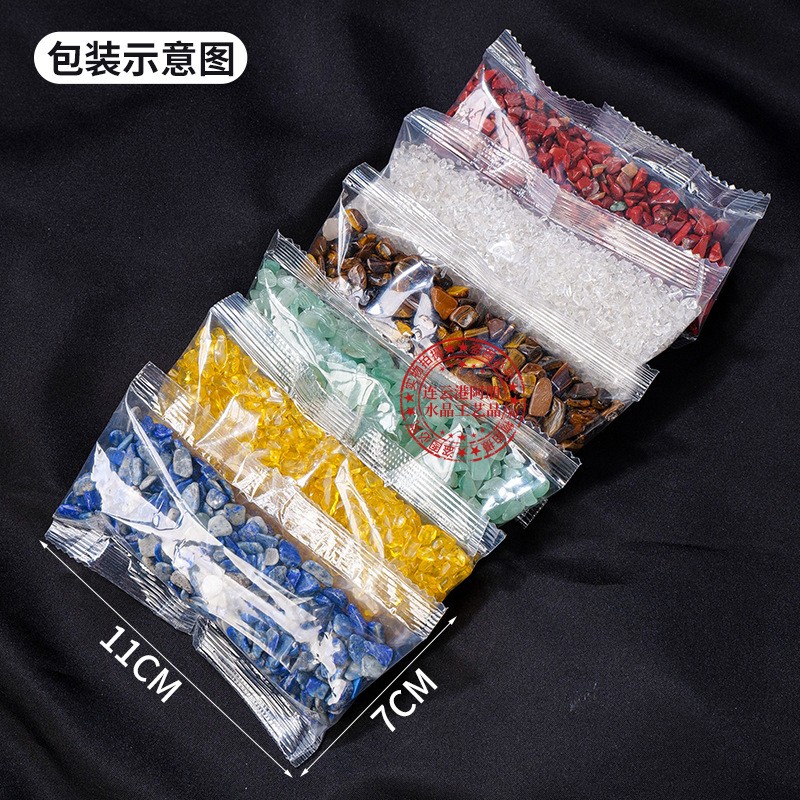 天然透亮白水晶碎石白水晶消磁石东海水晶手链净化供佛散装碎石图3