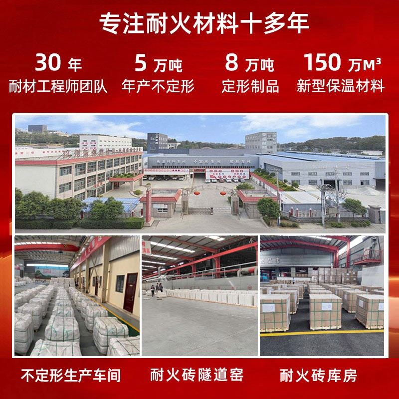 耐火浇注料厂家直供锅炉修补用高铝质高强度刚玉耐磨耐火可塑料图2